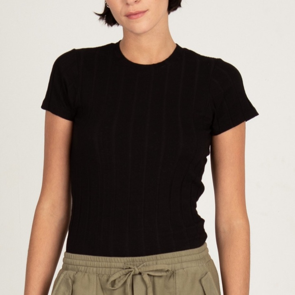Rib Short Sleeve Bodysuit
